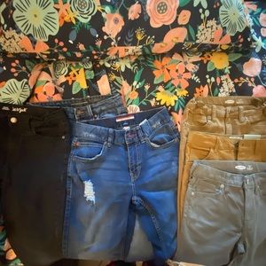 9 pairs of boys very gently used jeans/pants.